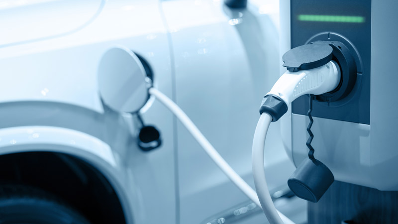 posto de carregamento de carros elétricos